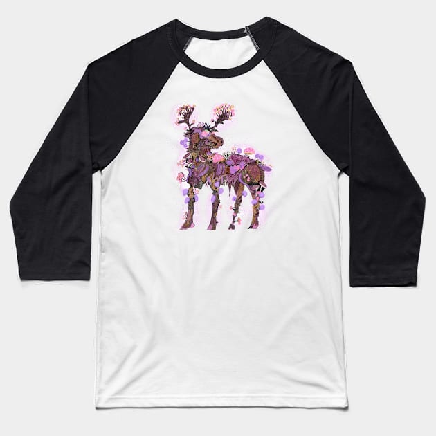 Moose-Shroom (Fairy) Baseball T-Shirt by HeartonSleeves